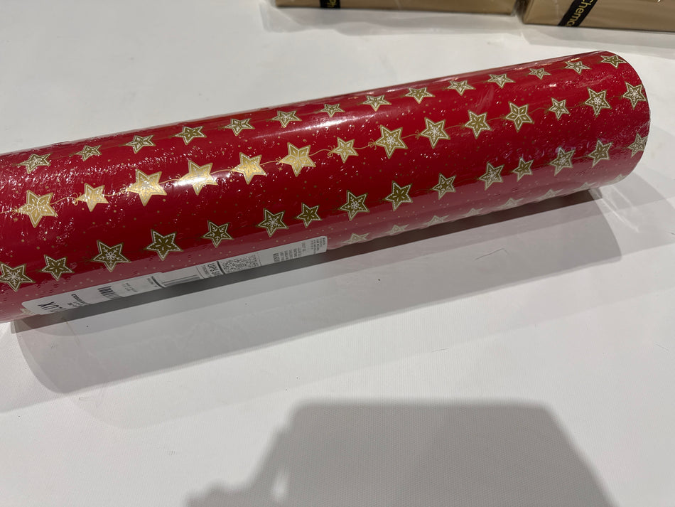 Christmas wrapping paper red/gold