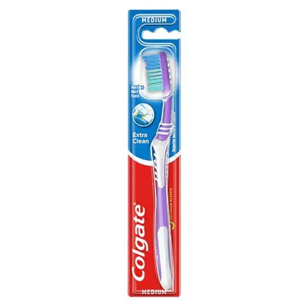Colgate Extra Clean Toothbrush Medium Purple