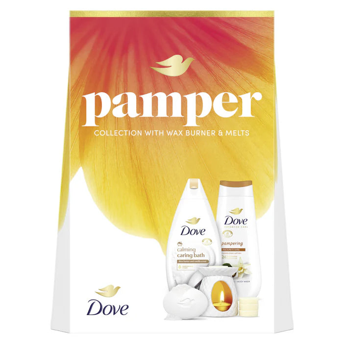 Dove Pamper Wax Burner & Melts Gift Set