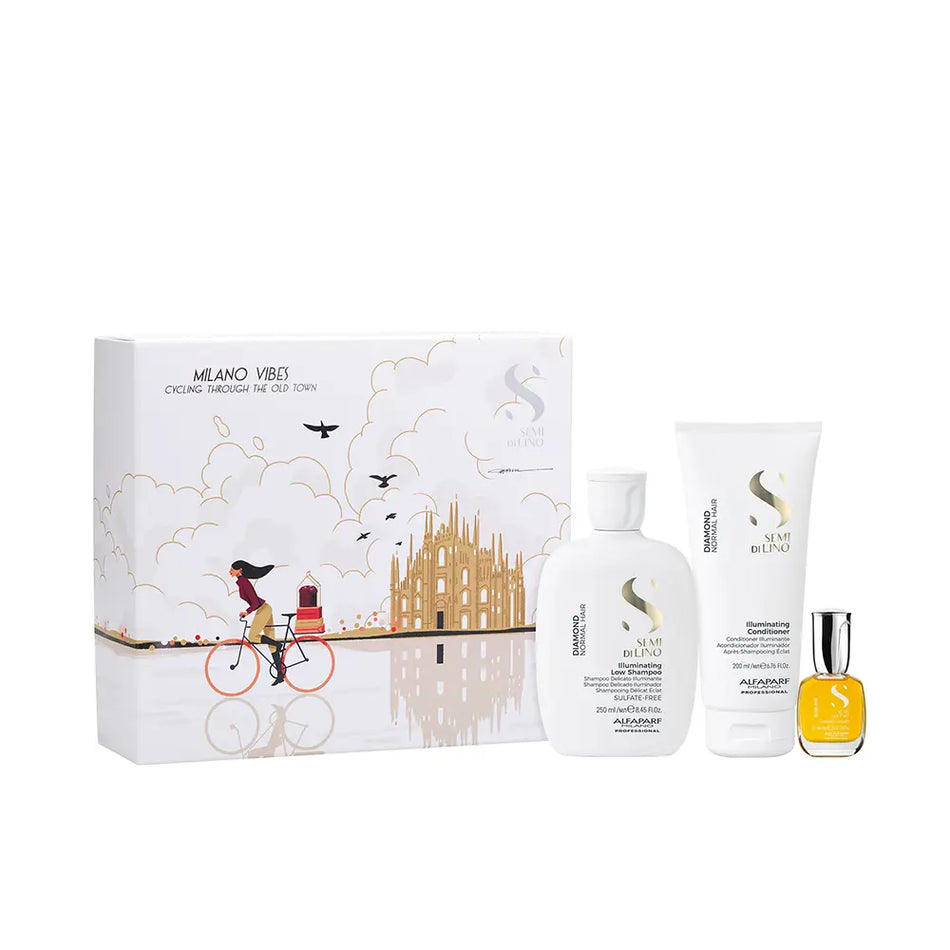 Alfaparf Semi Di Lino Diamond Illuminating Haircare Set