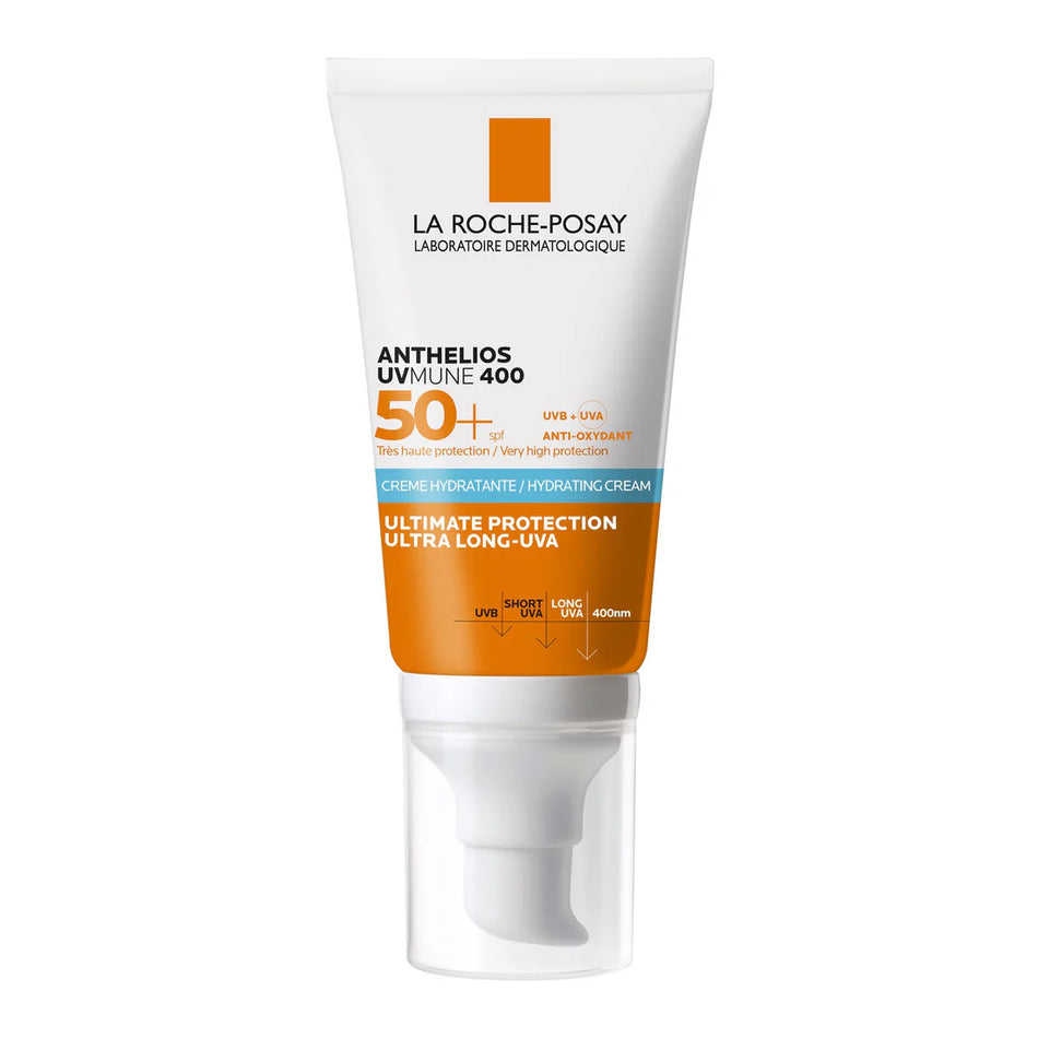 La Roche-Posay Anthelios UVMune 400 SPF50+ Hydrating Cream — rich facial SPF for dry and sensitive skin