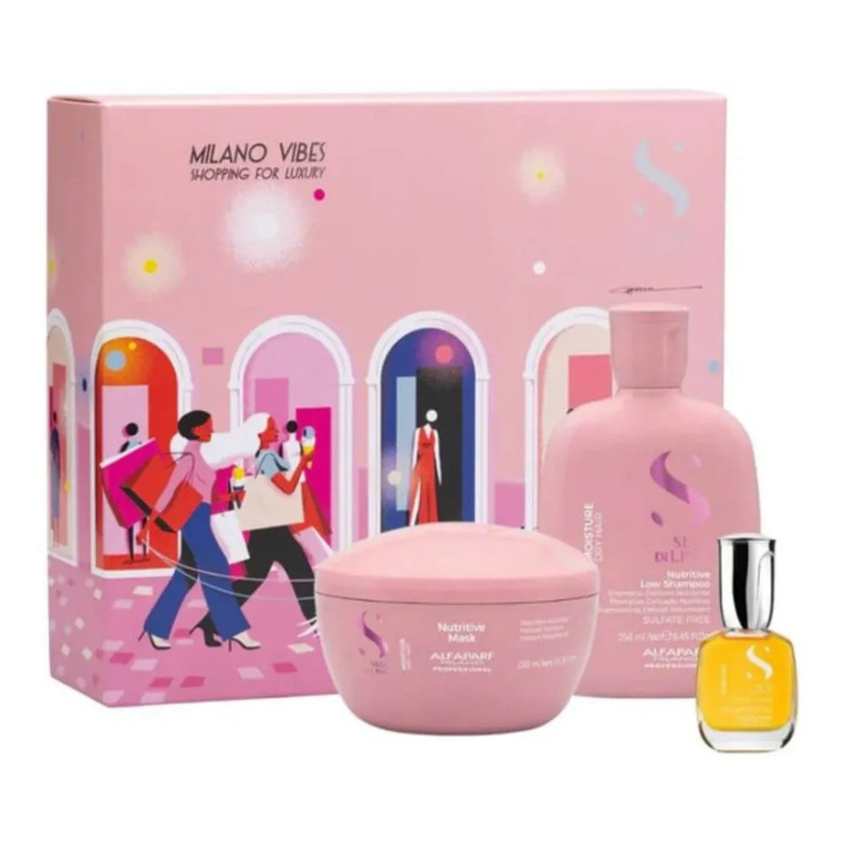 Alfaparf Semi Di Lino Moisture Nutritive Haircare Set