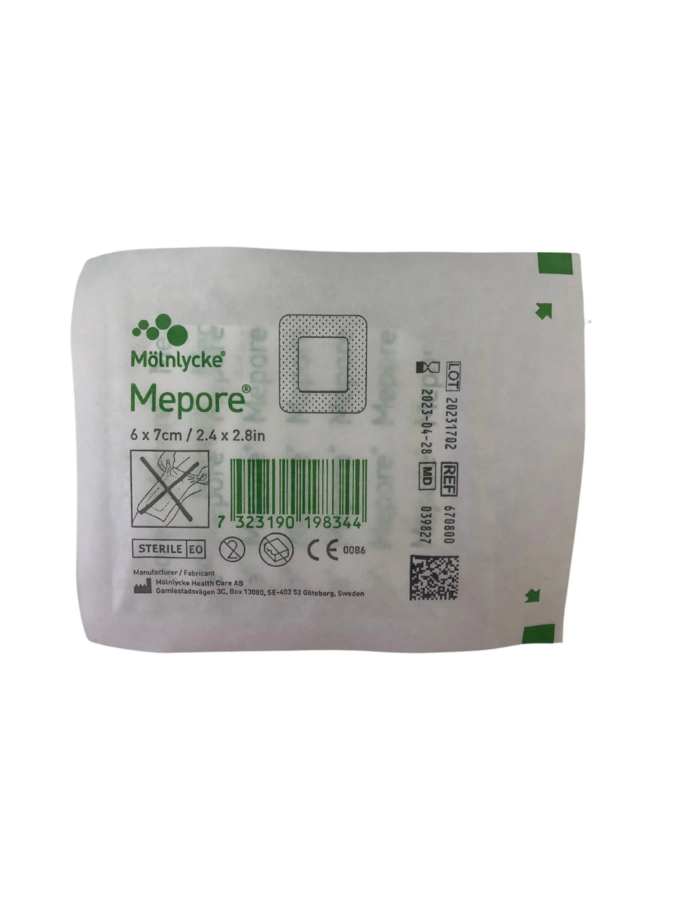 Mepore - Adhesive Dressing Pads 6 x 7 cm