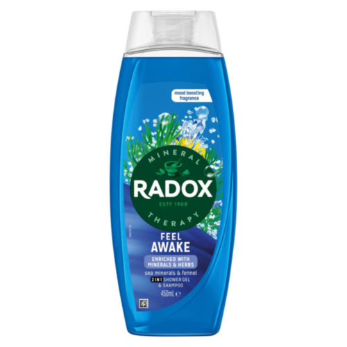 Radox Feel Awake Mood Boosting 2-in-1 Shower Gel & Shampoo 450ml