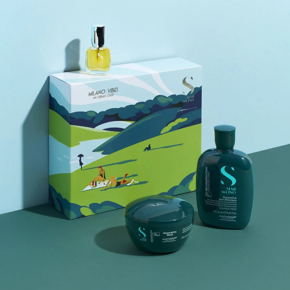Alfaparf Semi Di Lino Reconstruction Haircare  Set