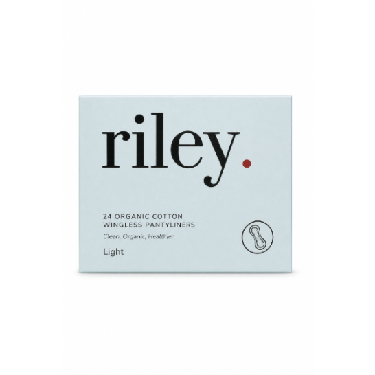 Riley Organic Cotton Wingless Pantyliners Light 24 Pack