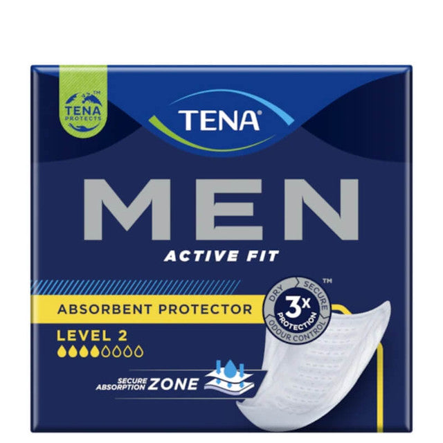Tena Men Active Fit Absorbent Protector Level 2 Pads 10pcs