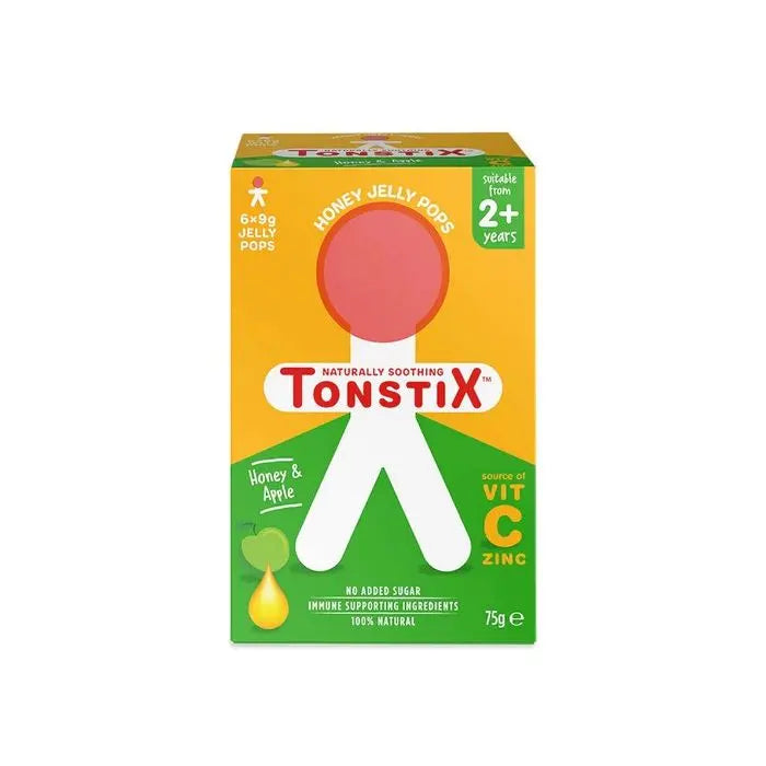Tonstix Honey Jelly Pops with Vitamin C & Zinc 6pk