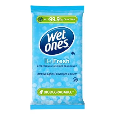 Wet Ones Be Fresh Antibacterial Hand Wipes 12 Pack