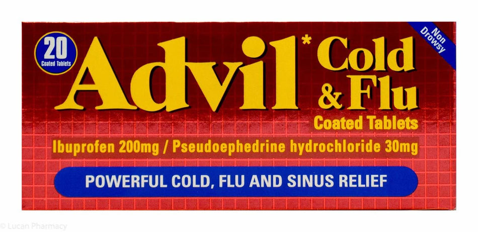 Advil Cold & Flu 200mg/30mg - 20 Tablets