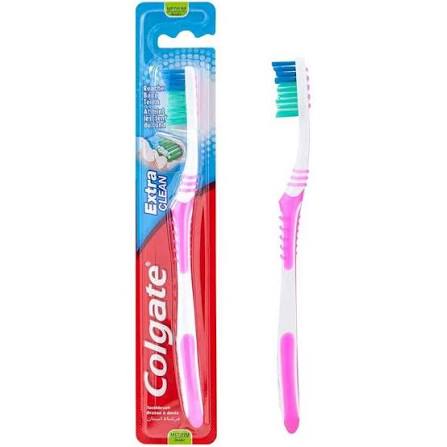 Colgate Extra Clean Toothbrush Medium Pink