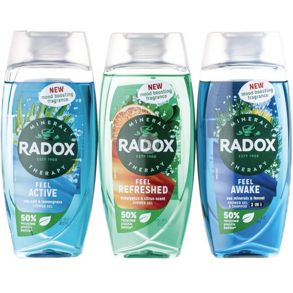 Radox  Mens Shower Gel  Triple  Pack  250ml