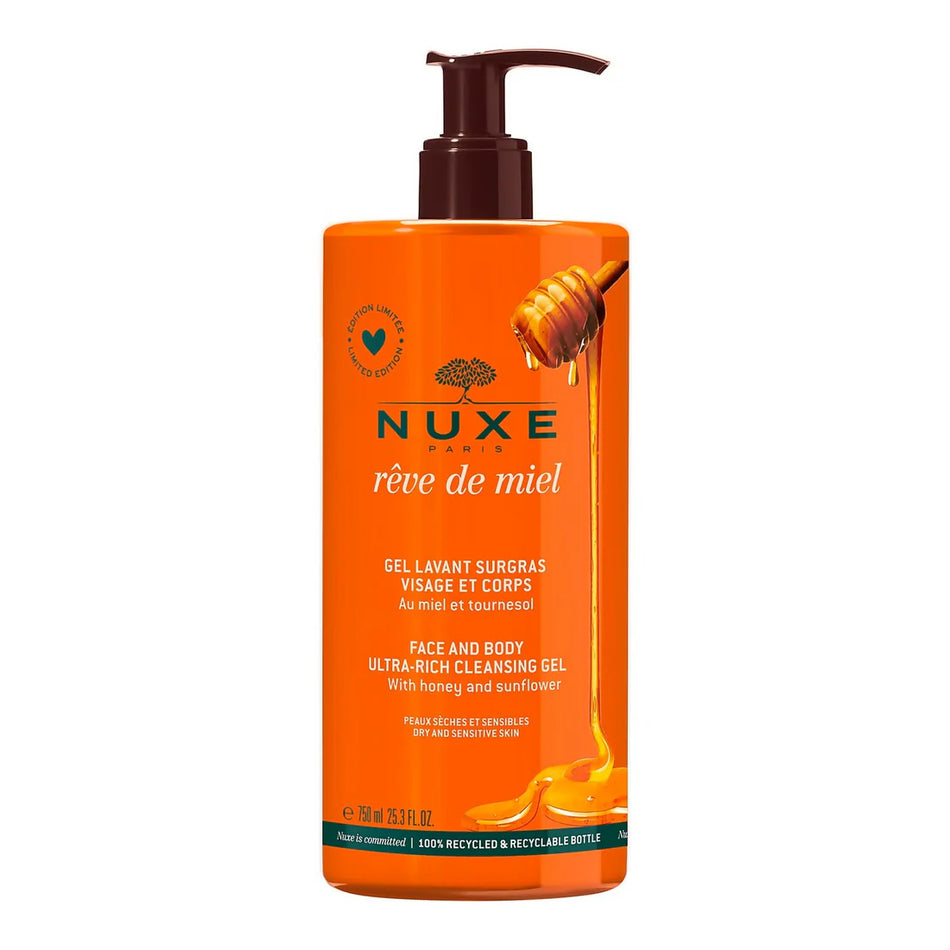 Nuxe Rêve de Miel Face & Body Ultra-Rich Cleansing Gel 400ml