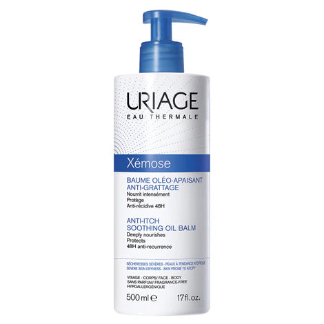 Uriage Xemose Anti-Itch Soothing Oil Balm Pump Bottle 500ml