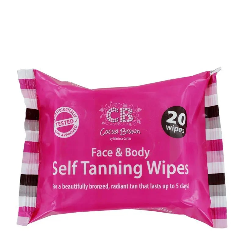 COCOA BROWN FACE & BODY SELF TANNING WIPES (20PK) Chemco Pharmacy