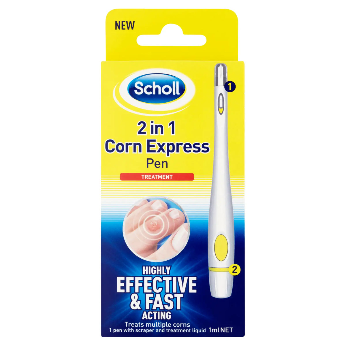 SCHOLL 2N1 EXPRESS CORN PEN TREATMENT Chemco Pharmacy
